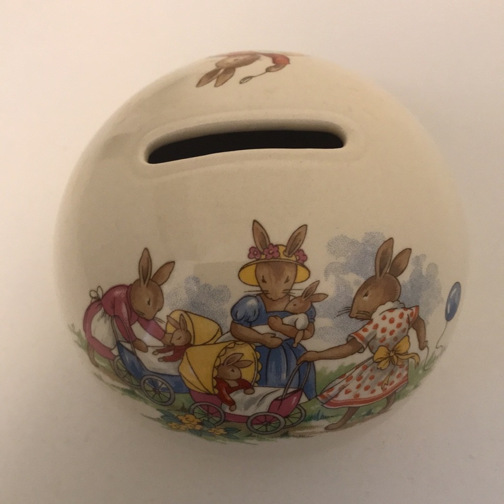 Royal Doultan Bunnykin’s Round Bank - Picture 7 of 11